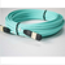 3Meter 8 Strand MTP MPO OM3 Fibra Óptica patch cabo cabo 10GB Aqua para QSFP + SR4